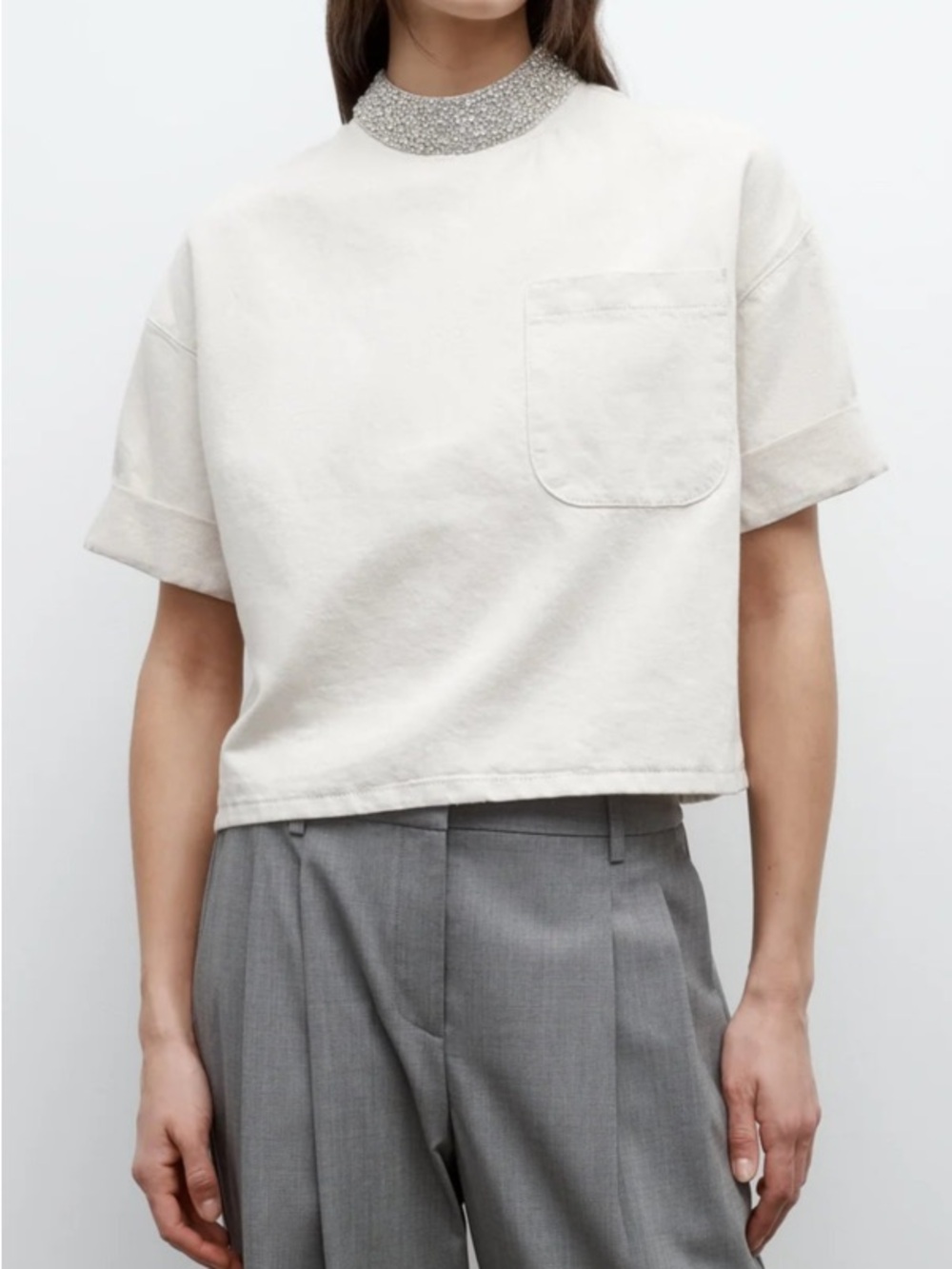 TWP Crystal Ex Tee in Natural